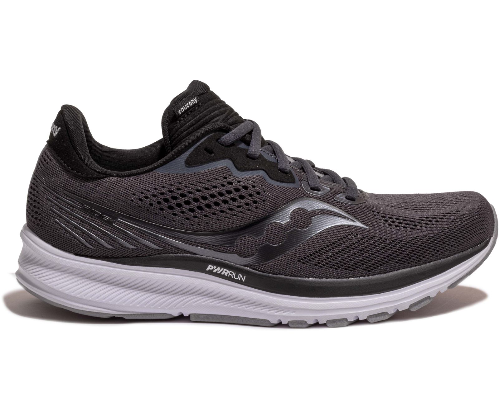 Saucony Ride 14 Wide Women\'s Running Shoes Grey / Black | AU 201LISH